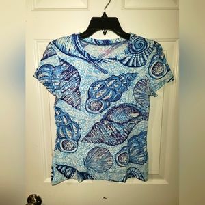 🐚"Lilly Pulitzer" Ocean Themed Top🐚